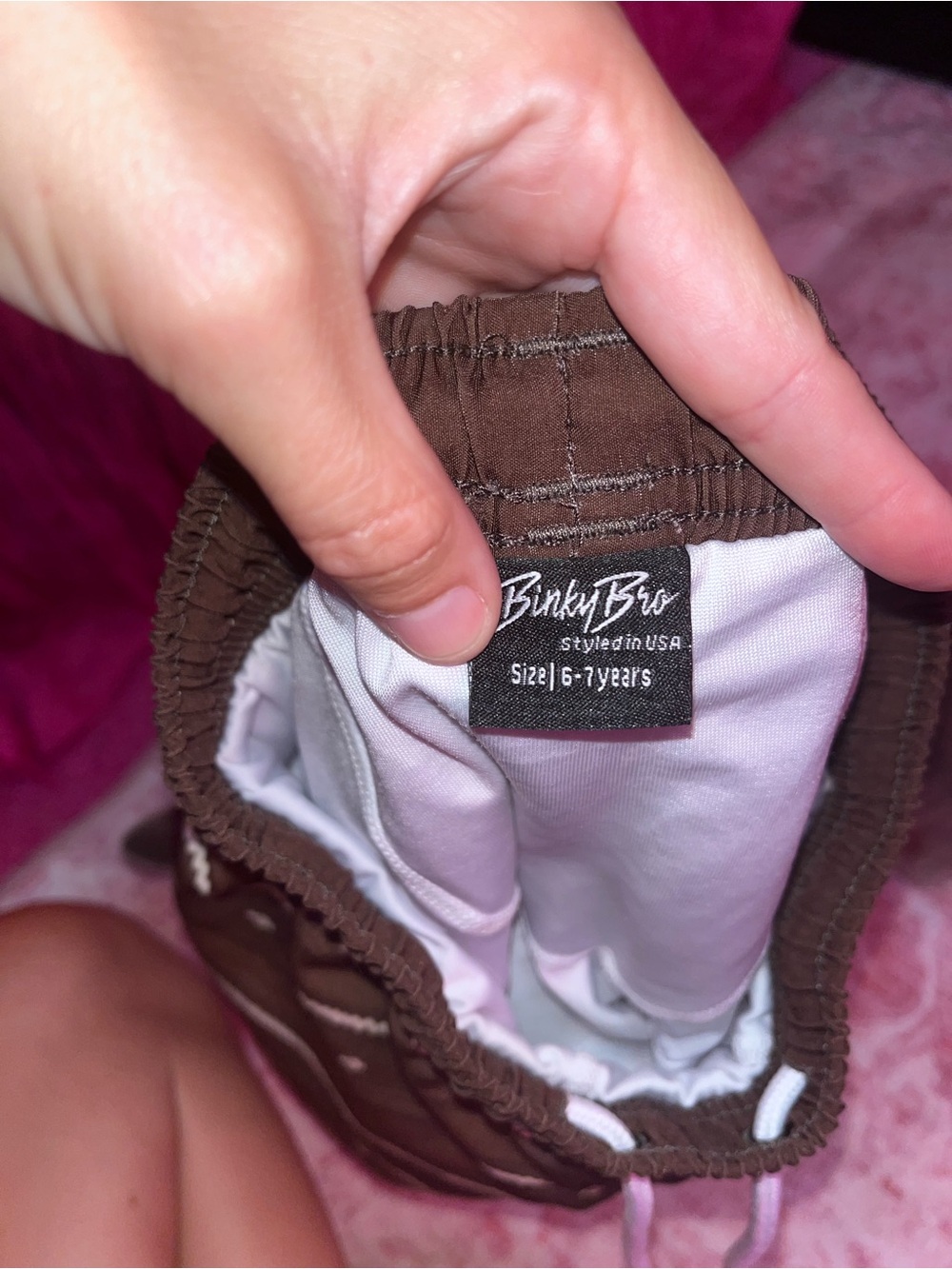 Binky Bro Striped Drawstring Swim Trunks - Picture 2 of 4